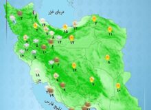 بارش برف و باران در اکثر مناطق کشور