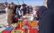 حضور بانوان روستایی در جشنواره تولیدات بومی