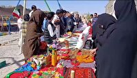 حضور بانوان روستایی در جشنواره تولیدات بومی