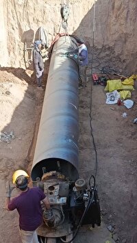 اتصال شبکه فاضلاب شرق نیشابور به تصفیه خانه