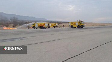 رزمایش دوسالانه طرح اضطراری فرودگاه ها در ایلام