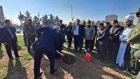 کاشت نهال به یاد شهدای جنگ تحمیلی ۱۲ روزه در ارومیه