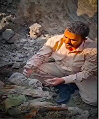 تفحص پیکر شهید در شرق دجله