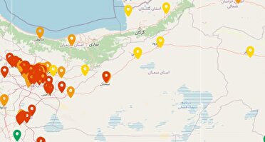 اعلام وضعیت قرمز آلودگی هوا در سمنان و ایوانکی