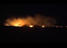 مهار آتش‌سوزی در نیزار‌های تالاب کانی‌برازان مهاباد