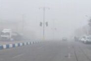 مه شدید در محور‌های شهرستان پلدشت 