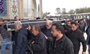 تشییع پیکر مادر شهید علی بکتاش در روز تکریم مادران و همسران شهید