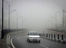 جاده‌های مه آلود و بارانی خراسان رضوی در ۱۳ آذرماه
