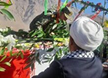 تشییع شهید گمنام در روستای سورک