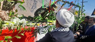 تشییع شهید گمنام در روستای سورک