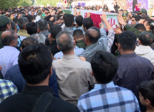 تشییع و خاکسپاری یک شهید گمنام در بندرعباس