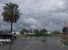 طراوت باران پاییزی در کیش