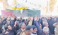 پیکر شهید گمنام در شهرضا آرام گرفت
