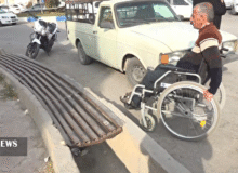 نامناسب بودن معابر، و تردد پرچالش معلولان