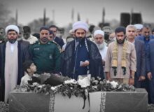 تشییع و خاکسپاری شهید گمنام در شهرستان سیریک