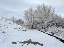 برف و باران در راه استان زنجان